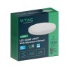 Oprawa sufitowa plafoniera V-TAC 18W LED SAMSUNG CHIP okrągły 29cm natynkowy pilot czujnik ruchu IP44 biały VT-8618S 6500K 1830l